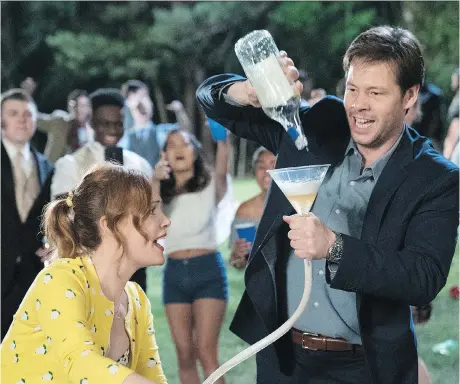  ??  ?? Leslie Mann, left, and Ike Barinholtz star in Blockers, a raunchy new flick that sets frantic parents out to stop their teens from having sex for the first time.