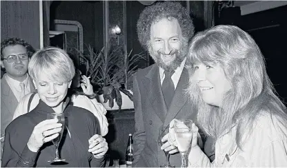  ??  ?? Victor at a Tatler party in 1980 with Jilly Cooper, right, and Jill Bennett: he had three tests of a project: ‘Is the person fabulous? Is the work good? And is there a lot of money in it?’