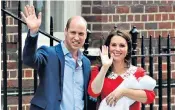  ??  ?? The Cambridges celebratin­g Prince George’s birth in 2013