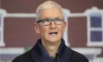  ?? Photograph: Rick Bowmer/AP ?? Tim Cook. Apple’s CEO, has been urged by a member of Ukraine’s cabinet to ‘finish the job’ and block access to the App Store in Russia.