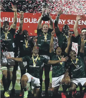  ?? Getty Getty ?? South Africa have won the Dubai Rugby Sevens four times in the past 10 years