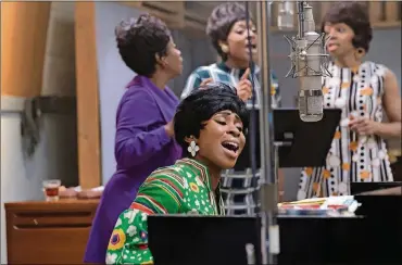  ?? DUCREE/NATIONAL GEOGRAPHIC VIA AP ?? Cynthia Erivo portrays Aretha Franklin in a scene from the National Geographic miniseries “Genius: Aretha.”