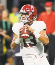  ?? Kevin C. Cox / Getty Images ?? Alabama QB Tua Tagovailoa is one of the favorites to win the Heisman Trophy.