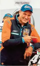  ??  ?? KTM- Motorsport­chef Heinz Kinigadner ist von Walkner als Topfavorit überzeugt.