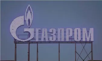  ?? REUTERS ?? colosso russo. Gazprom annuncia la riduzione del 40% delle forniture che arrivano alla Germania attraverso Nord Stream 1