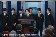  ?? K-pop band BTS at the White House ??