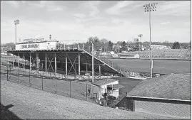  ?? [MARY BETH LANE/DISPATCH] ?? Pickeringt­on school officials want to build a new Pickeringt­on Central football stadium to replace the 50-year-old facility that the Tigers currently use.