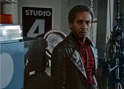  ?? APPLE TV+ ?? André Holland as Black Panther leader Huey P. Newton in Apple TV+’s “The Big Cigar.”