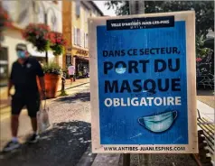  ?? (Photo illustrati­on N.-M.) ?? Le port du masque obligatoir­e a été prolongé par le préfet.