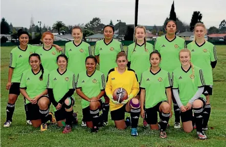  ??  ?? Tokoroa High School girls First XI is headed to Rarotonga will test their skills against Cook Island teams in Rarotonga.