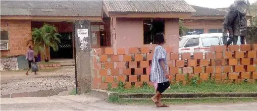  ??  ?? Front view of Yaba College of Technology’s health centre