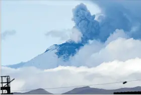  ?? ARCHIVO ?? Sierra. Desde 2015, el Cotopaxi se encuentra en un proceso eruptivo.