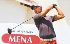 ?? Gulf News Archives ?? Craig Hinton competes in the Mena Golf Tour Order of Merit. The top 60 from the 2017 Mena Tour Order of Merit will now gain automatic entry to the new look 2019 format.
