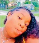  ??  ?? Shot dead: Ohio teen Ma’Khia Bryant