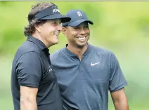  ?? SAM GREENWOOD/GETTY IMAGES ?? ESPN is reporting a one-off match between Phil Mickelson and Tiger Woods will be held in November in Las Vegas.