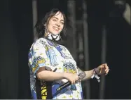  ?? Leon Neal / Getty Images ?? Billie Ellish at the Glastonbur­y Festival this year.