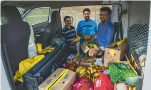  ?? Photo: Neeraj Murali ?? The organic produce is delivered to families the very next day after it’s picked. —