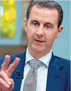  ?? ?? Interview: Assad yesterday