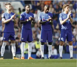  ??  ?? — AP Chelsea players will go all out against Manchester United in the FA Cup final to be played at Wembley Stadium in London on Saturday.