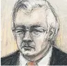  ??  ?? CASE Assange court sketch