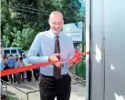  ??  ?? Managing Director of Fonterra Brands Sri Lanka, Leon Clement opening the Fonterra Milk Chilling Centre in Doluwa