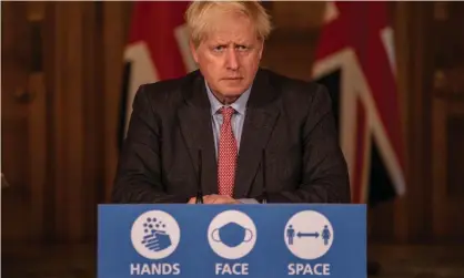  ?? Photograph: WPA/Getty Images ?? ‘We will fight and beat the disease,’ Boris said, as if every other country had just given up on the idea.