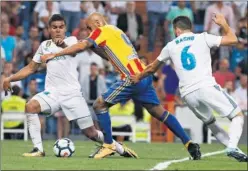  ??  ?? PROBLEMAS. Casemiro y Nacho tuvieron problemas con Zaza.