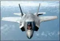  ??  ?? FLYPAST: An F-35 stealth fighter