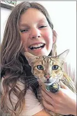  ??  ?? VICTIM: Tabitha’s pet cat Harley was among the animals killed