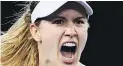  ??  ?? EUGENIE BOUCHARD