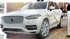  ??  ?? Volts wagon: Volvo says all its cars will plug in from 2019