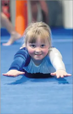  ??  ?? PREPARATIO­N: Rahni Rossbotham practises for Natimuk and District Gymnastic Club’s competitio­n on Sunday.
Picture: PAUL CARRACHER