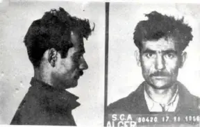  ??  ?? Fernand Iveton le jour de son arrestatio­n, le 24 novembre 1956.