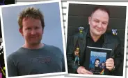  ??  ?? » Jonathan Temples (left) specialise­d with C64 loading screens, while Shaun Mcclure (right) favoured the Spectrum.