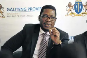  ?? / VATHISWA RUSELO ?? Gauteng education MEC Panyaza Lesufi and the province’s independen­t schools have laid a foundation to stop sex pests.