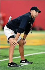  ?? [AP PHOTO] ?? Iowa State football coach Matt Campbell signed three junior college defensive linemen to immediatel­y contribute this upcoming season.