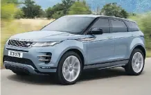  ?? RANGE ROVER ?? The 2020 Range Rover Evoque is all-wheel-drive-only.