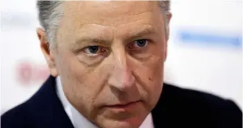  ?? AP Photo/EfrEm LukAtSky ?? U.S. special representa­tive to Ukraine Kurt Volker attends the 15th Yalta European Strategy (YES) annual meeting entitled “The next generation of everything” at the Mystetsky Arsenal Art Center in Kiev, Ukraine, on Saturday.