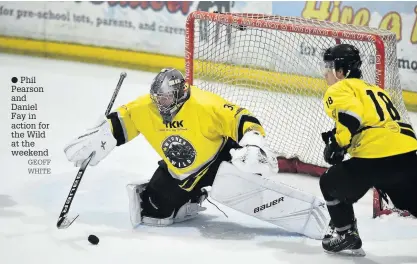  ?? GEOFF WHITE ?? Phil Pearson and Daniel Fay in action for the Wild at the weekend