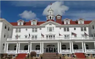  ?? Michelle Newman / For the Express-News ?? The Stanley Hotel, just 6 miles from Rocky Mountain National Park, served as the inspiratio­n for the horror book and film “The Shining.”