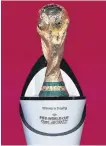  ?? The FIFA World Cup trophy. REUTERS ??