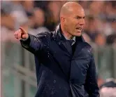  ??  ?? Zinedine Zidane, 45 anni, al Real dal 2016 GETTY