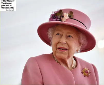  ?? Ben Stansall ?? Her Majesty The Queen, pictured in October 2020