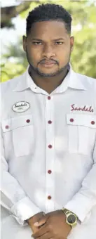  ??  ?? At 27 years old, Joel Dunn is the first graduate of
Sandals’ Management Trainee Programme and the youngest to be appointed chief engineer in the Sandals Group.