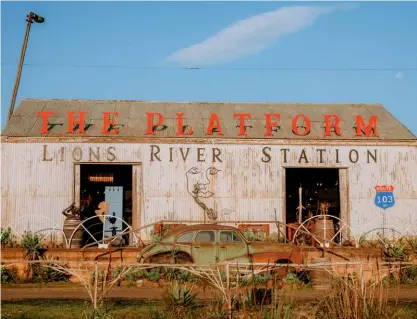  ??  ?? RIGHT On the outside, The Platform at the old Lions River Station is full of character – and inside it’s a treasure trove of local art.