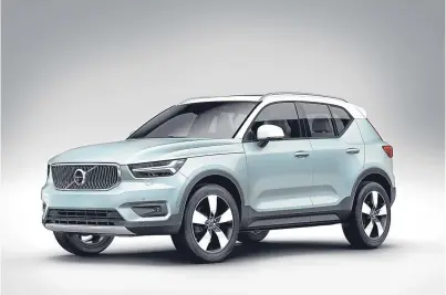  ??  ?? The XC40 will become a familiar sight on our roads from early next year.