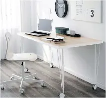  ?? IKEA.COM ?? Linnmon/Krille table, $120.