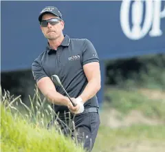  ?? REUTERS ?? Defending champion Henrik Stenson during a practice round at Royal Birkdale.