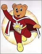  ??  ?? Fun bruin...cartoon hero SuperTed