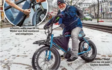  ?? ?? E-Bike im Winter? Geht! Man muss nur ein paar Sachen beachten.